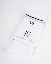 Socks High raise with purple stripes