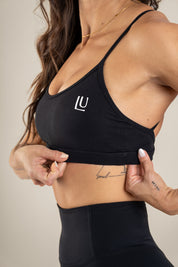 Level Up Slim Sports Bra Noir