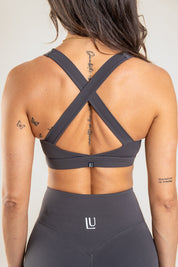 Level Up SCULPT športni modrc, stone grey