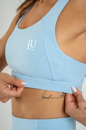 Level Up SCULPT športni modrc, sky blue