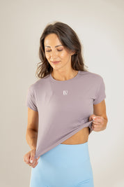 Timeless Crop T-shirt Dusty violet