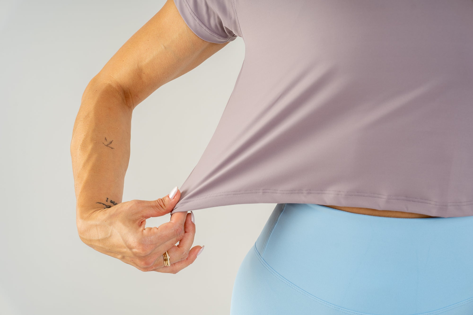 Timeless Crop T-shirt Dusty violet