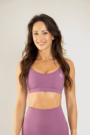 Level Up SLIM športni modrc, mulberry