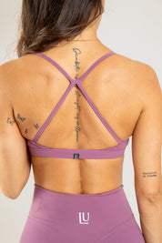 Level Up SLIM športni modrc, mulberry