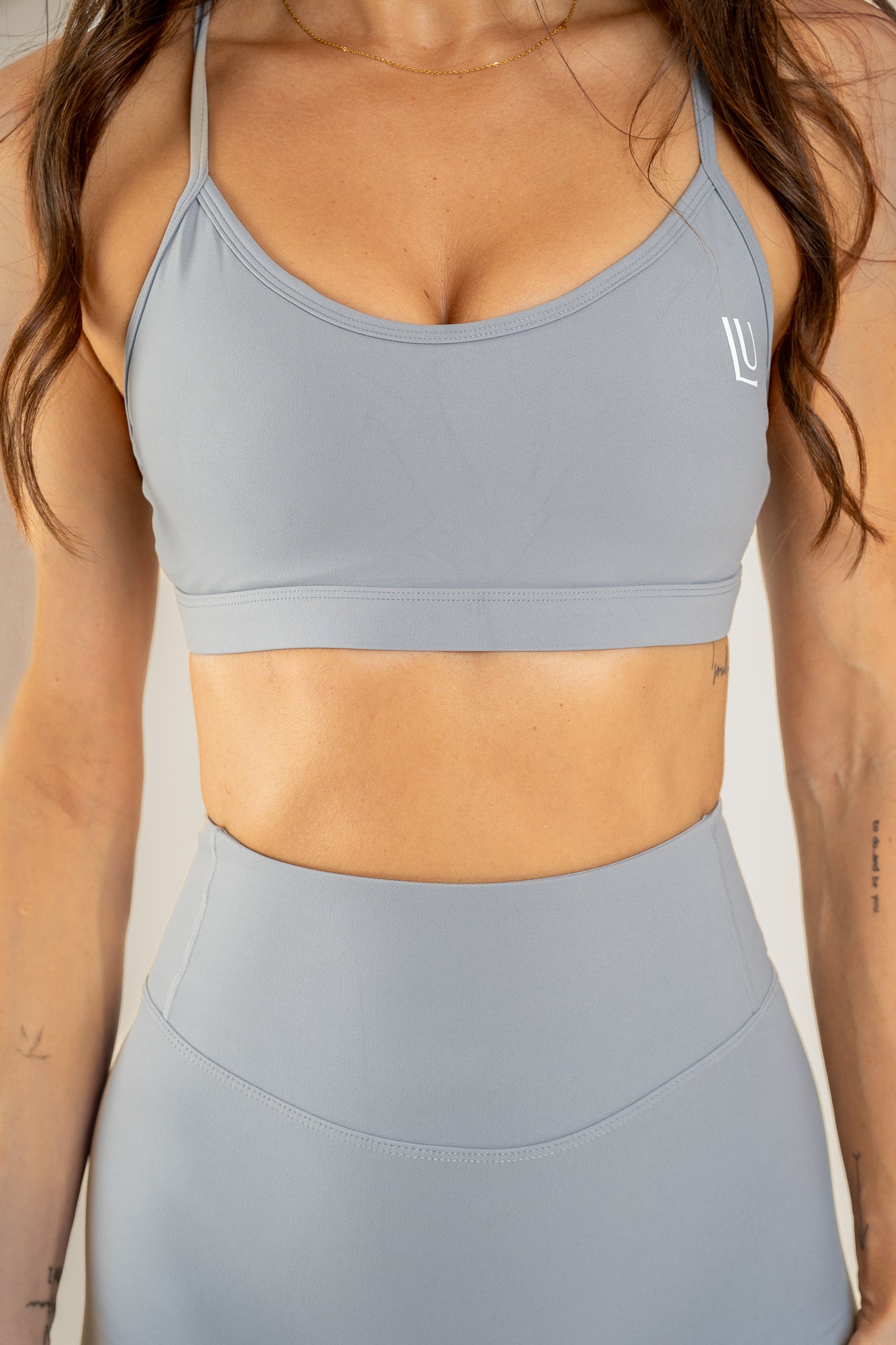 Level Up Slim Sports Bra Cloud grey