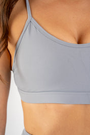 Level Up Slim Sports Bra Cloud grey
