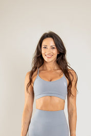 Level Up Slim Sports Bra Cloud grey
