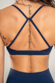 Level Up SLIM športni modrc, midnight blue