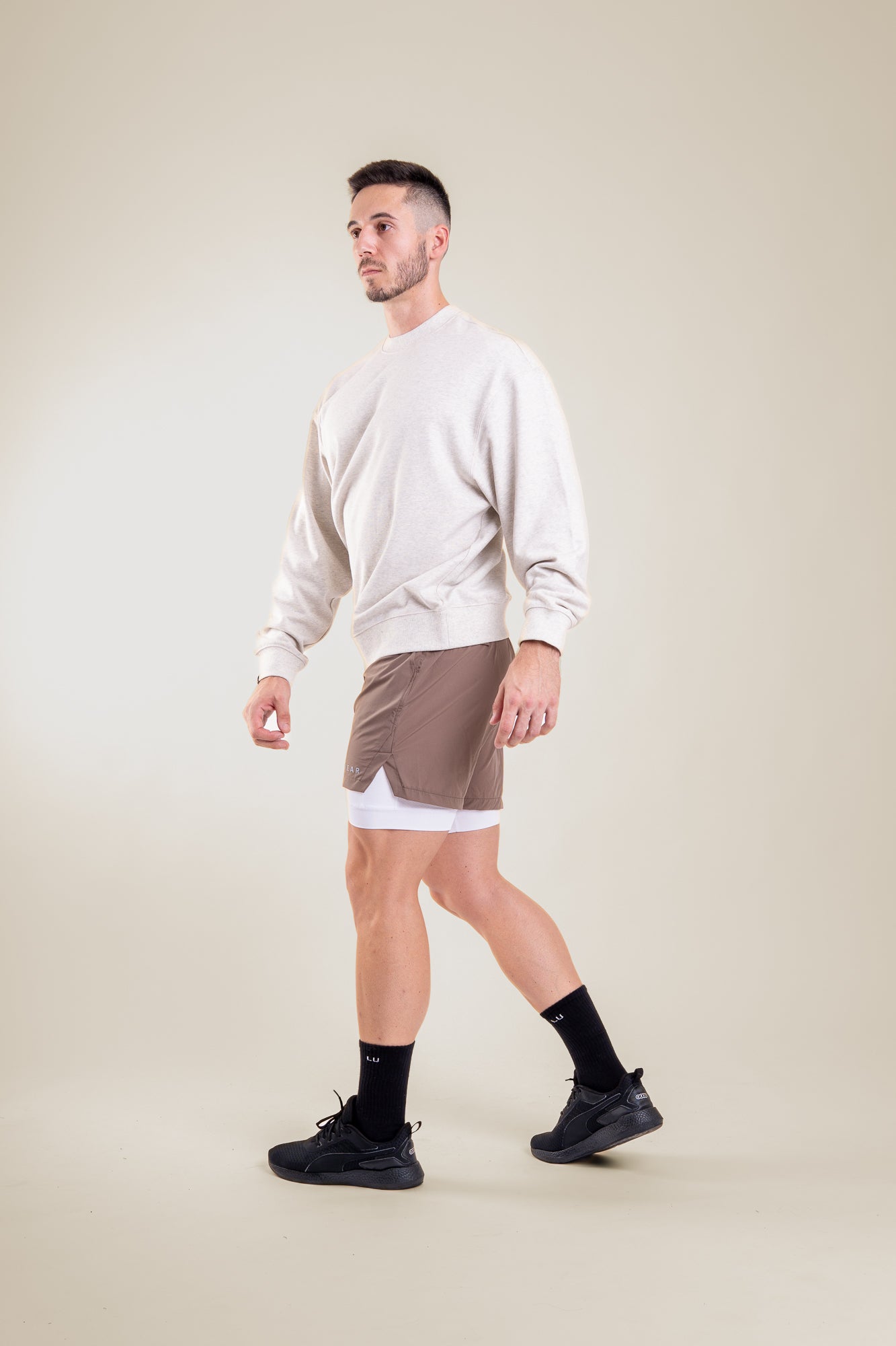 Lift Up Oversize Hoodie Soft grey