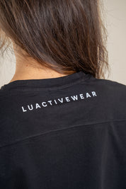 Lift Up oversize majica, črna