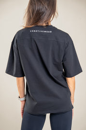 Lift Up oversize majica, črna