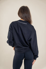 Lift Up oversize pulover, črna