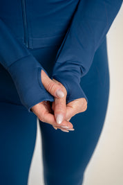 Lift Up jacket, petrol blue