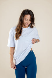 Lift Up oversize majica, bela