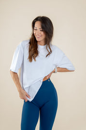 Lift Up oversize majica, bela