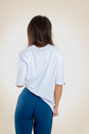 Lift Up oversize majica, bela