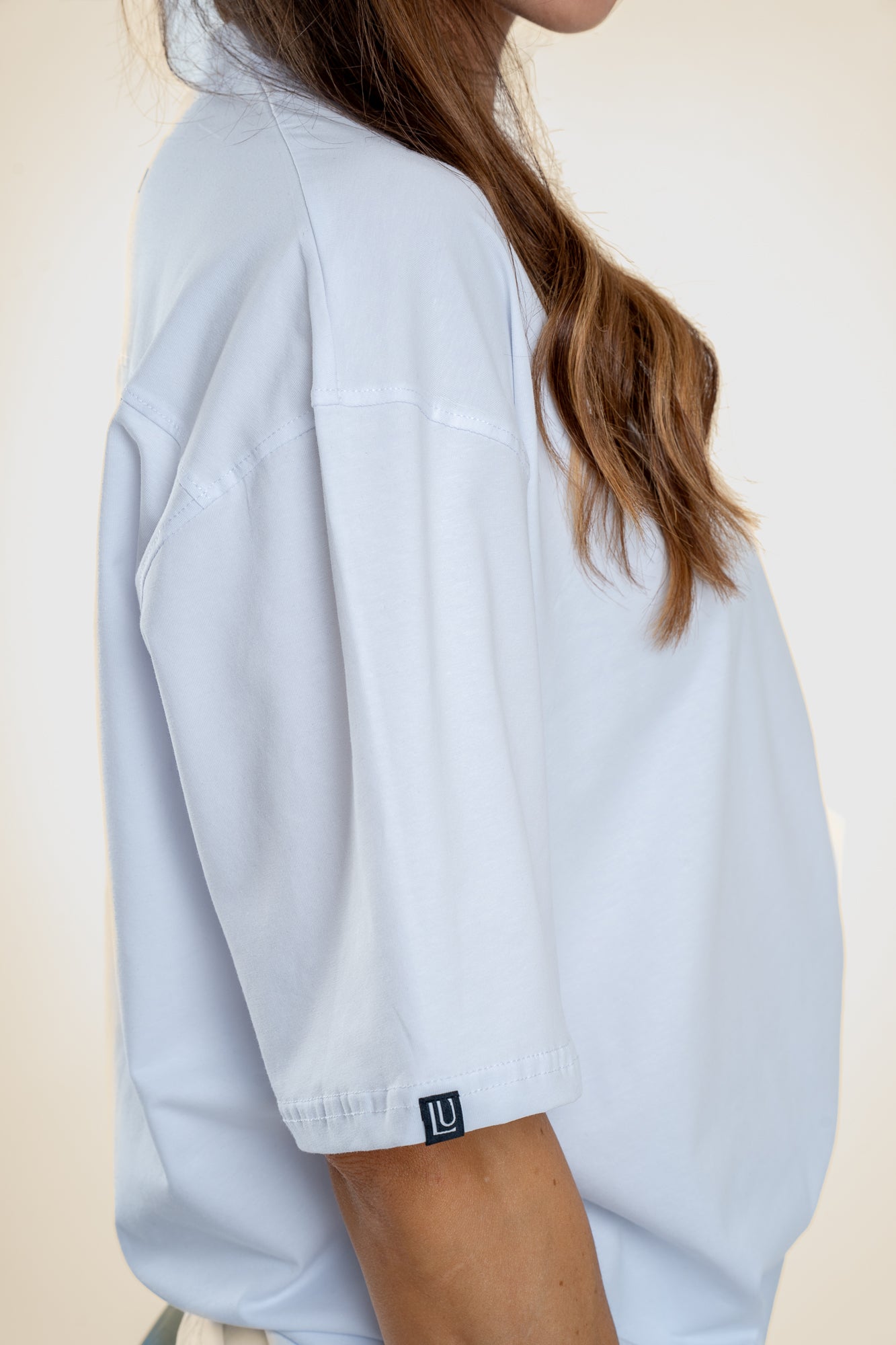 Lift Up oversize majica, bela