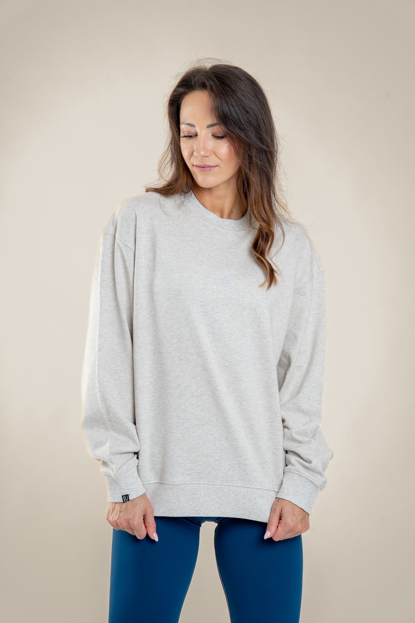 Lift Up Oversize Hoodie Soft grey