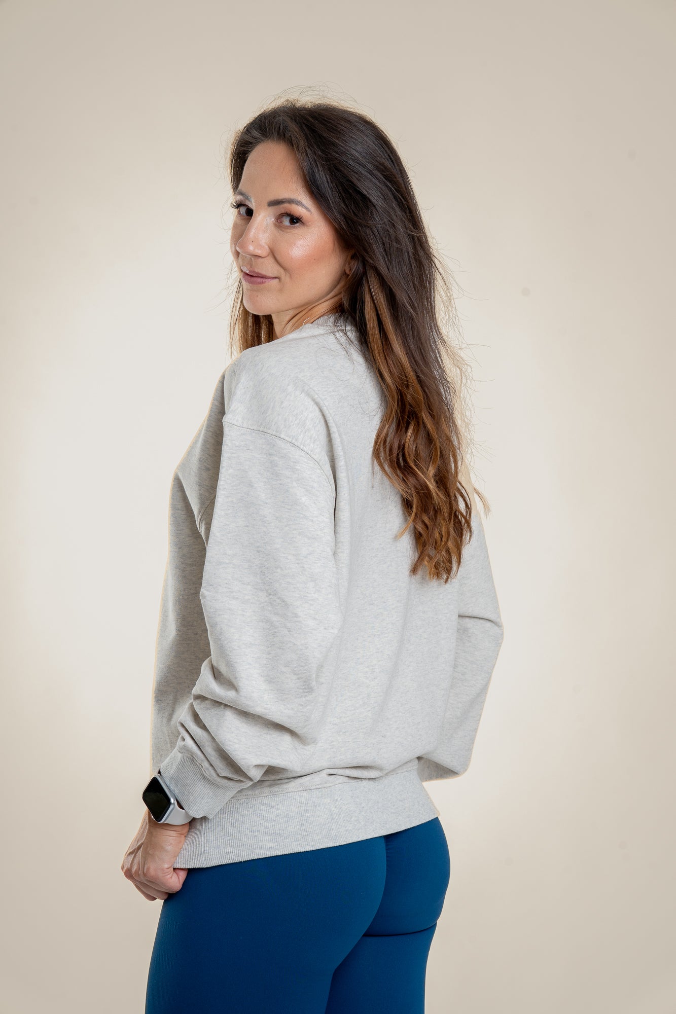 Lift Up Oversize Hoodie Soft grey