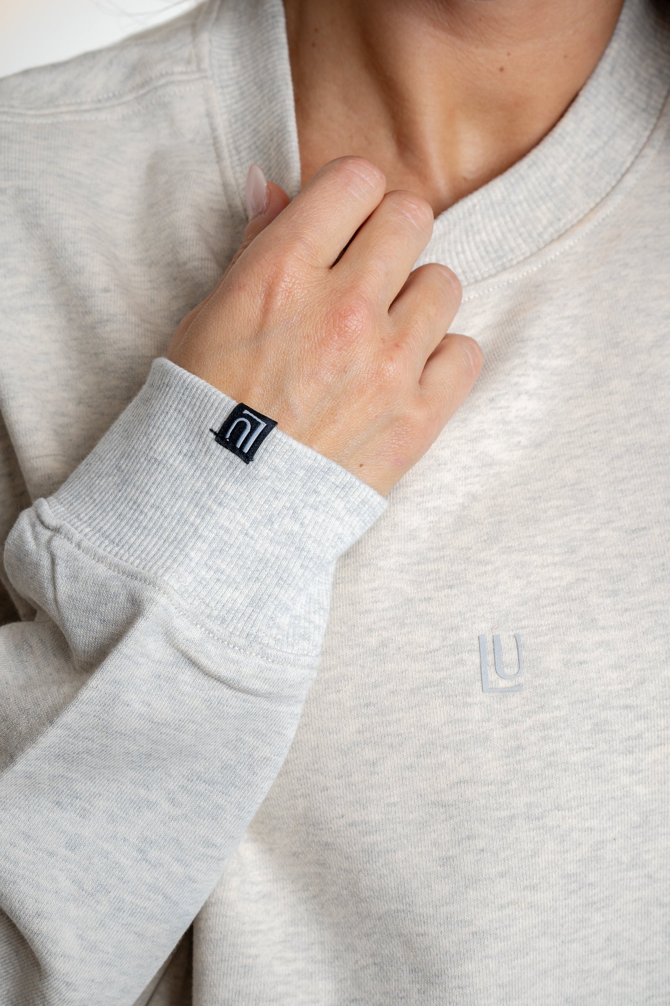 Lift Up Oversize Hoodie Soft grey