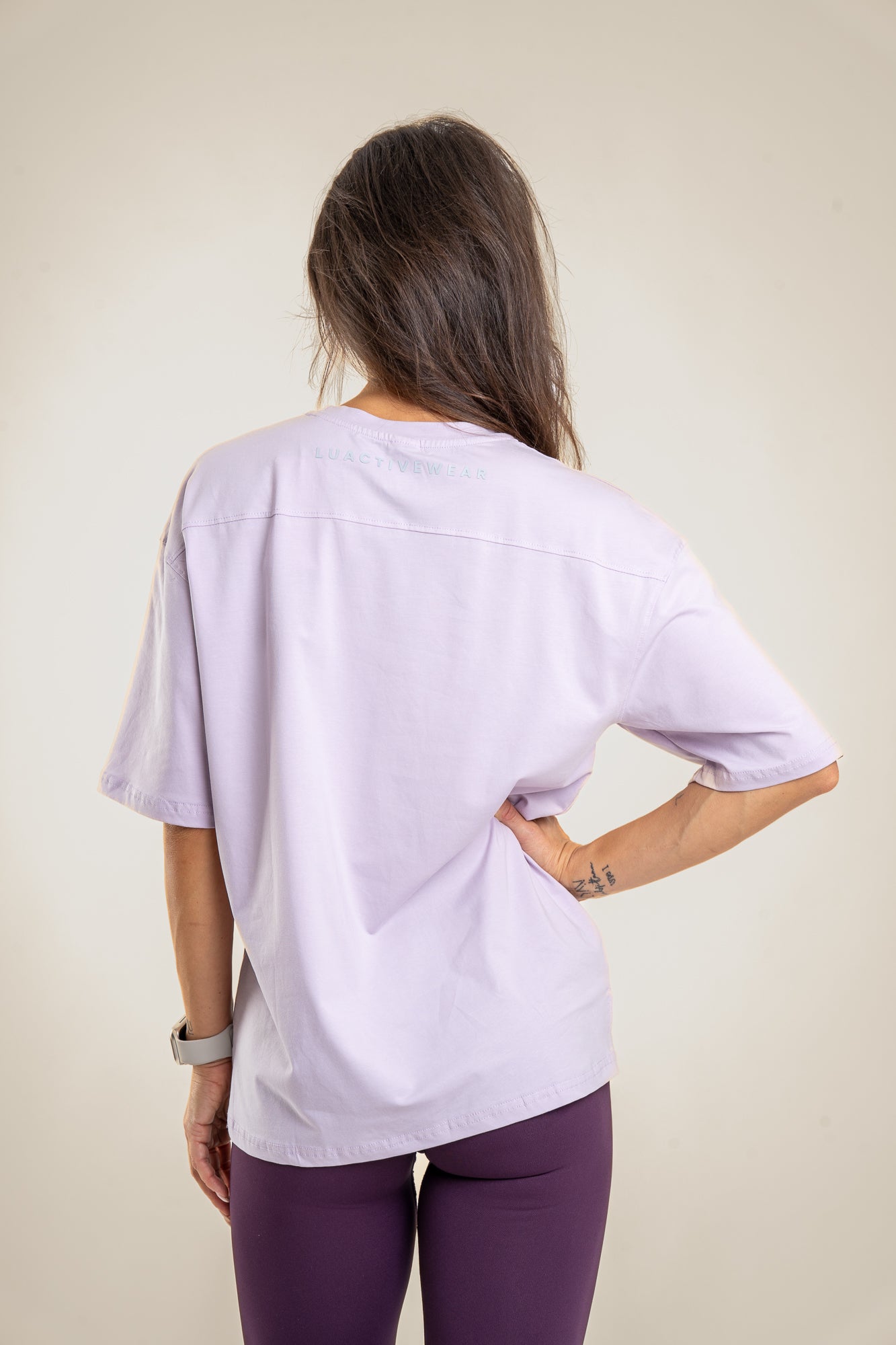Lift Up oversize majica, pastelno vijolična