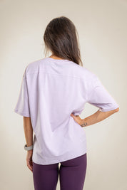Lift Up oversize majica, pastelno vijolična