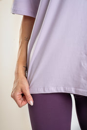 Lift Up oversize majica, pastelno vijolična