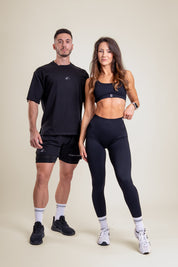 Lift Up oversize majica, črna