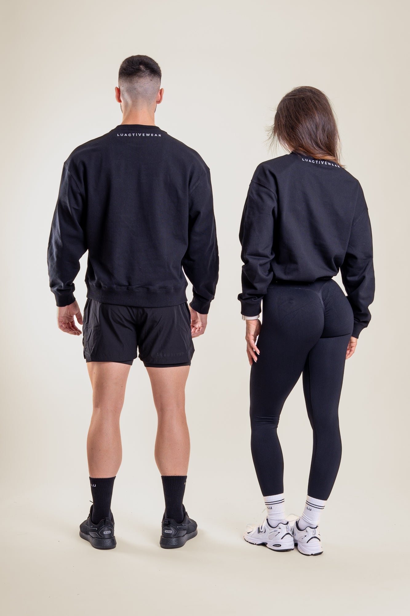 Lift Up oversize pulover, črna