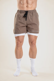 Lift Up kratke hlače 2v1, stone olive