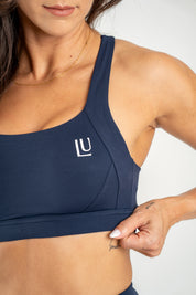 Level Up SCULPT športni modrc, midnight blue