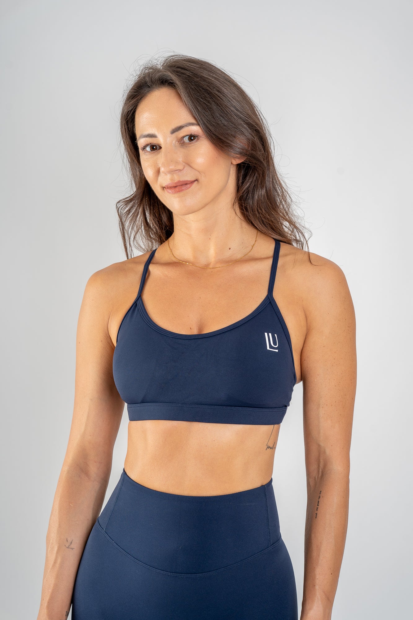 Level Up SLIM športni modrc, midnight blue