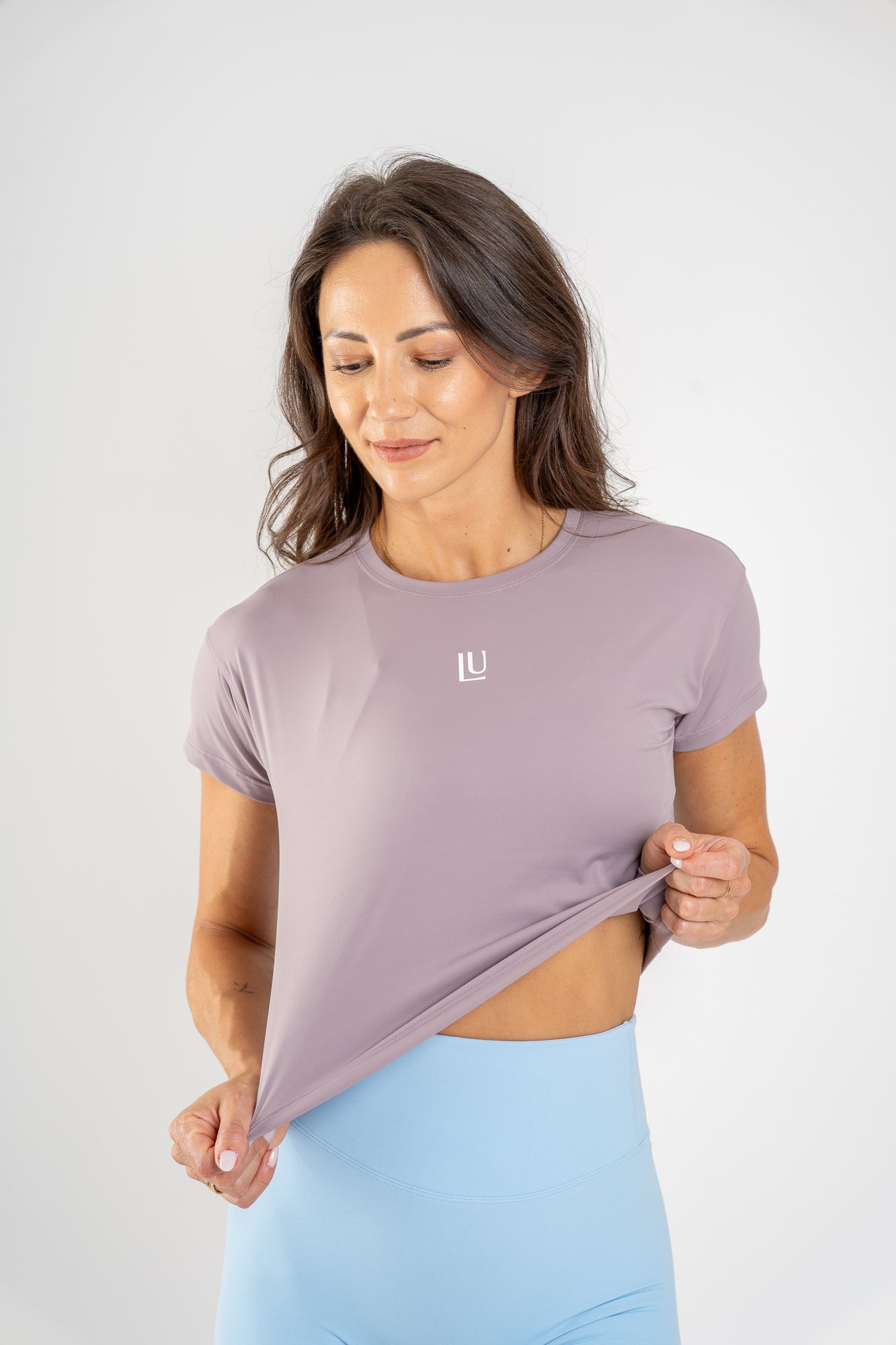 Timeless Crop T-shirt Dusty violet