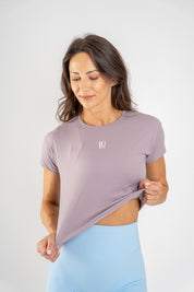 Timeless Crop T-shirt Dusty violet