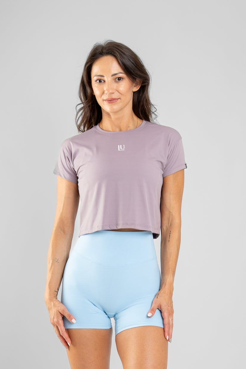 Timeless Crop T-shirt Dusty violet