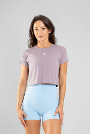 Timeless Crop T-shirt Dusty violet