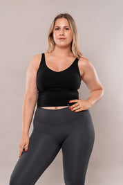 Timeless Built in Bra Tank Black