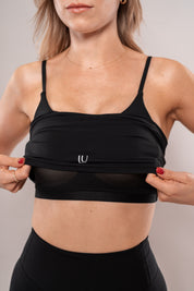 Level Up Light Sports Bra Black