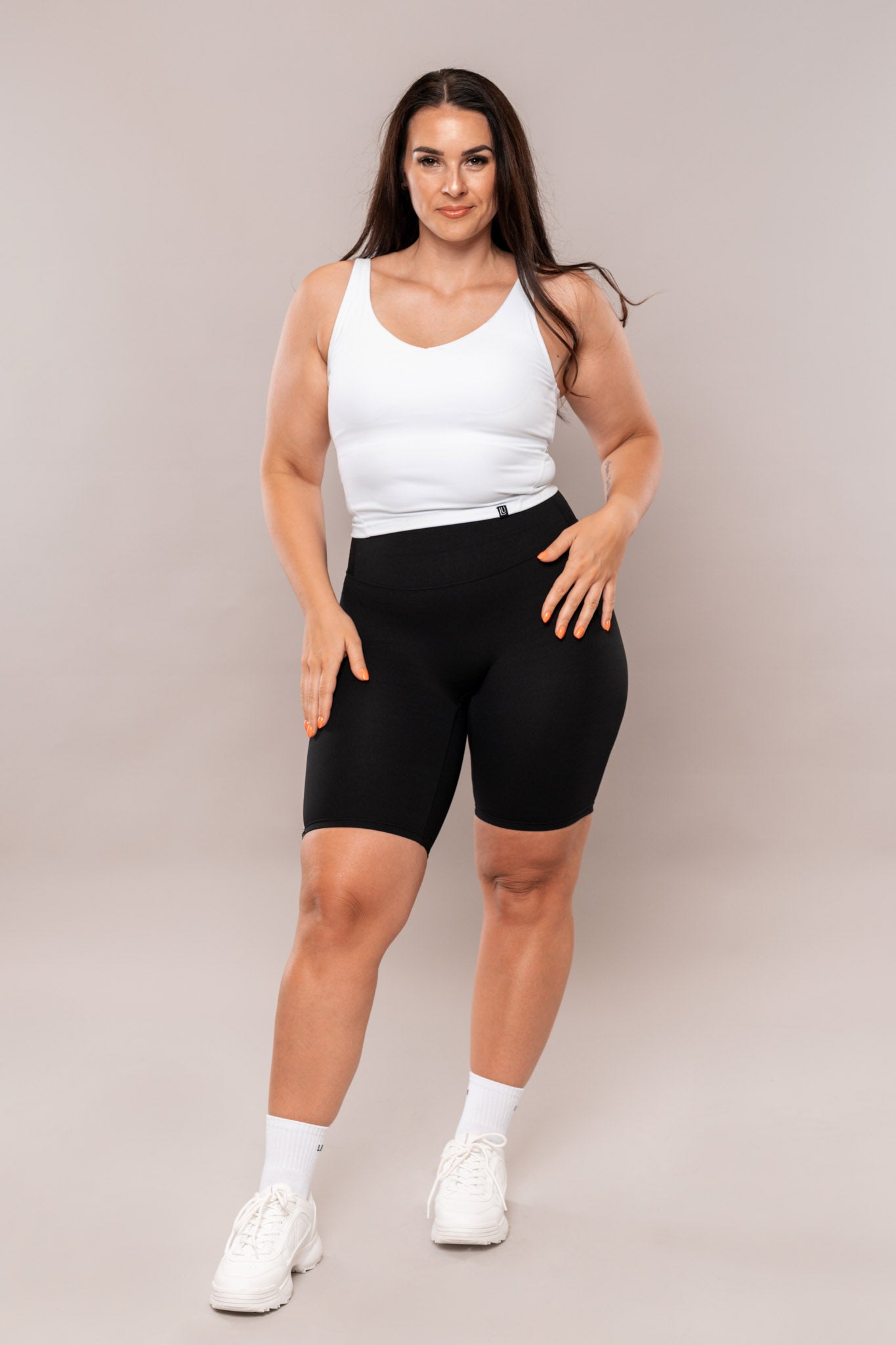 Level Up Long Shorts With Hidden Pocket Black