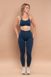 Lift Up Sports Bra Petrol Blue