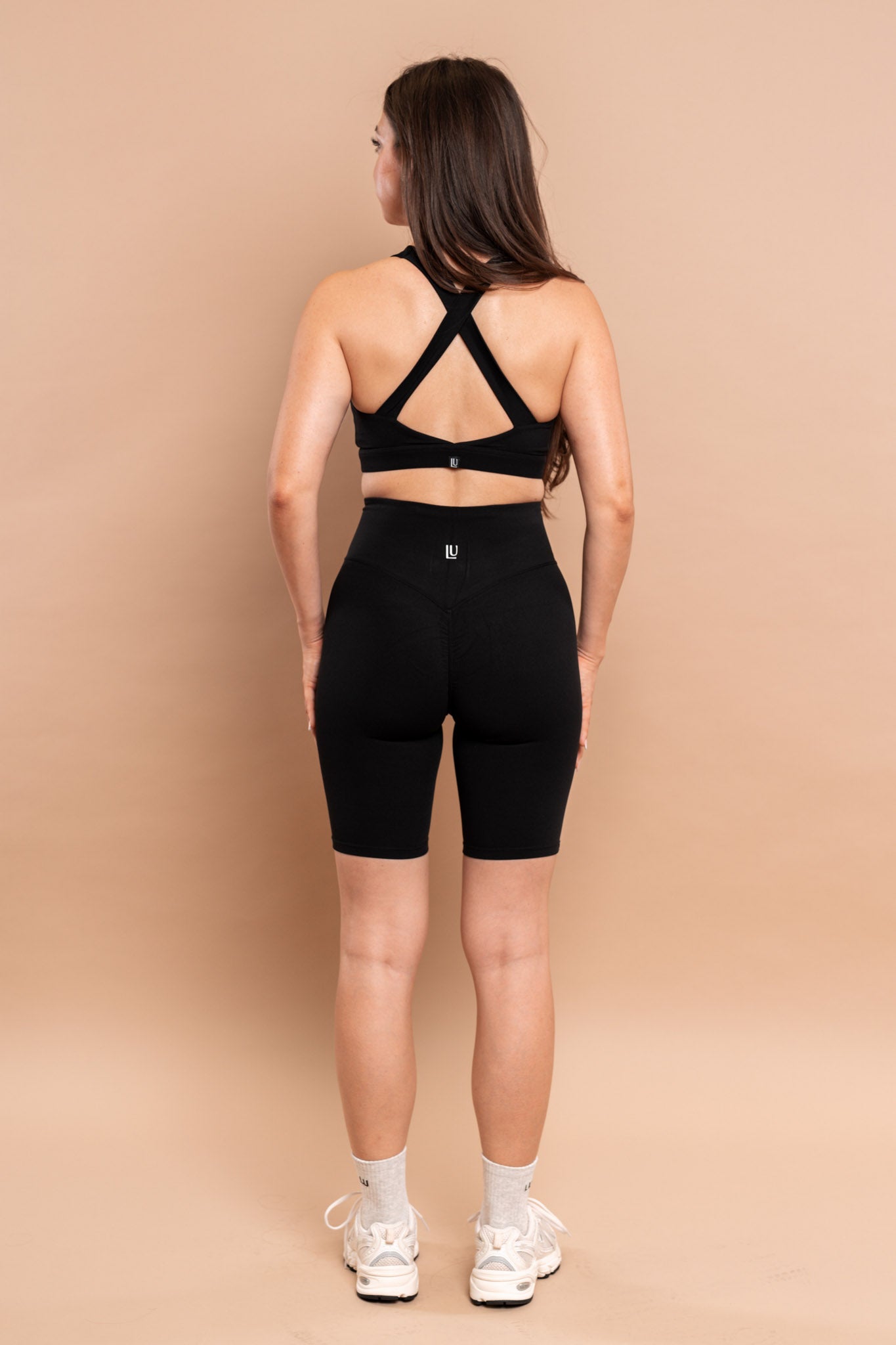 Level Up Long Shorts With Hidden Pocket Black