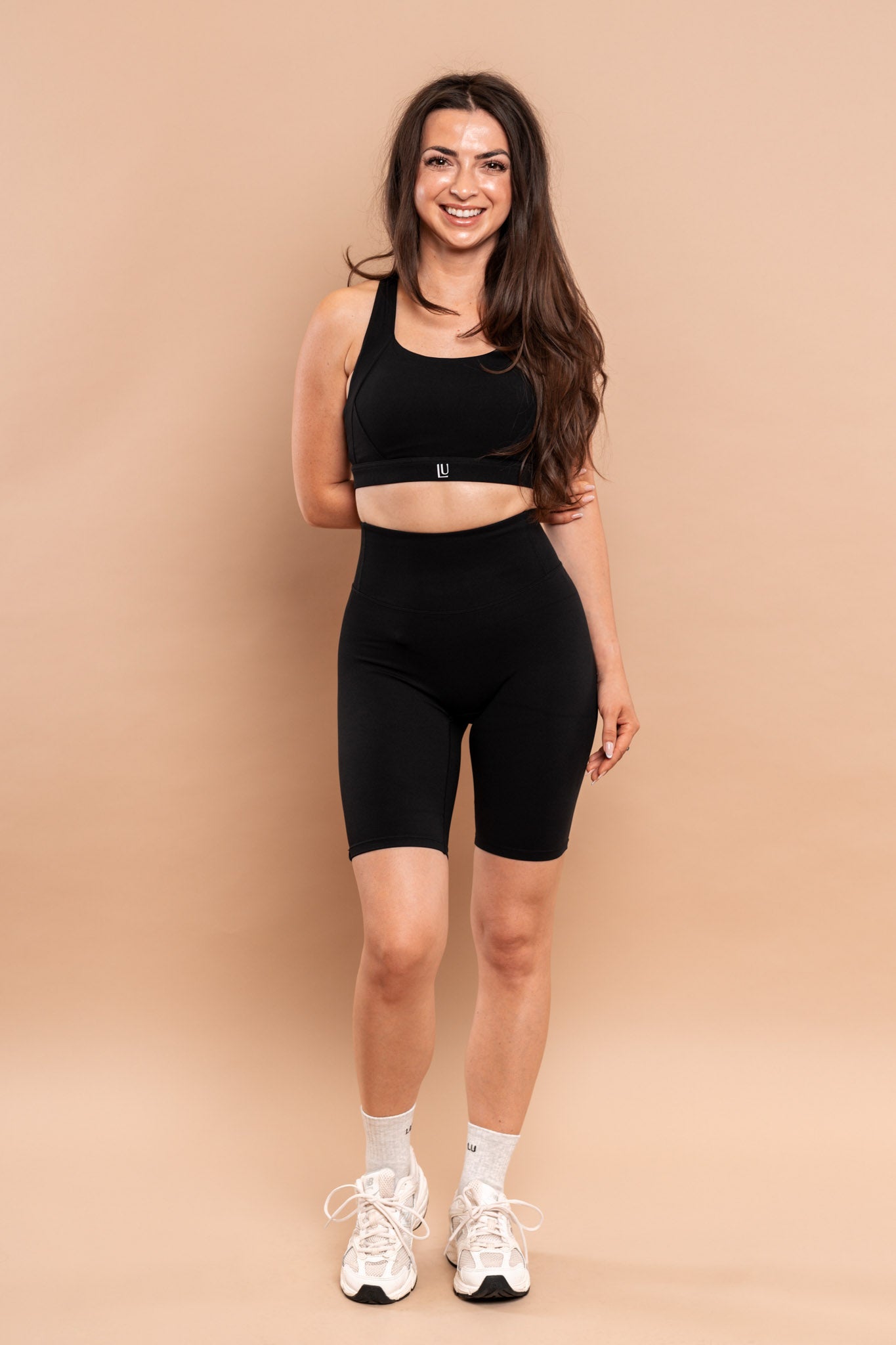 Level Up Long Shorts With Hidden Pocket Black