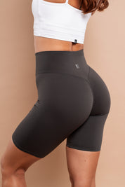 Level Up Long Shorts With Hidden Pocket Stone Grey