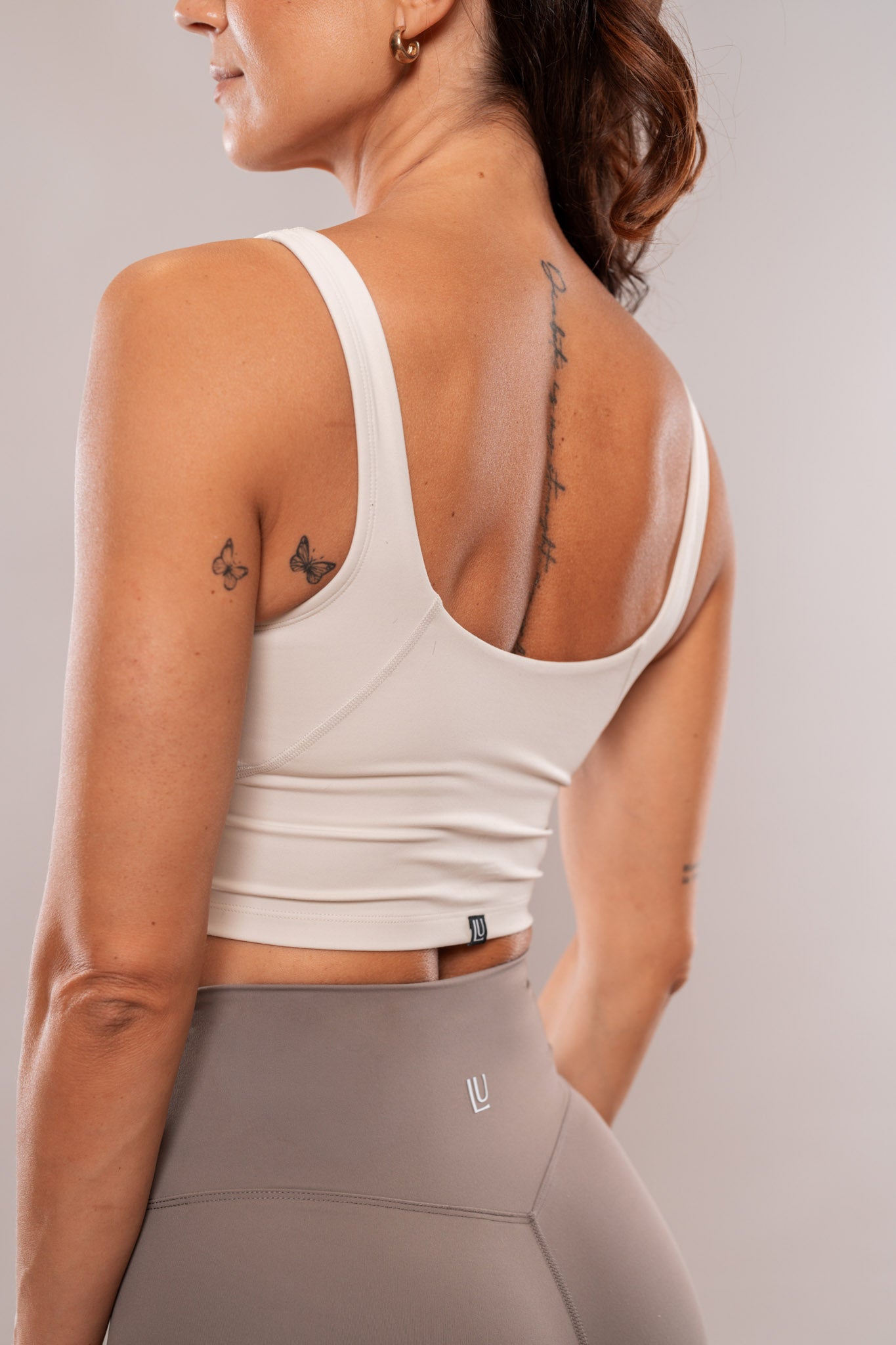 Timeless Crop Sports Bra Vanilla Latte