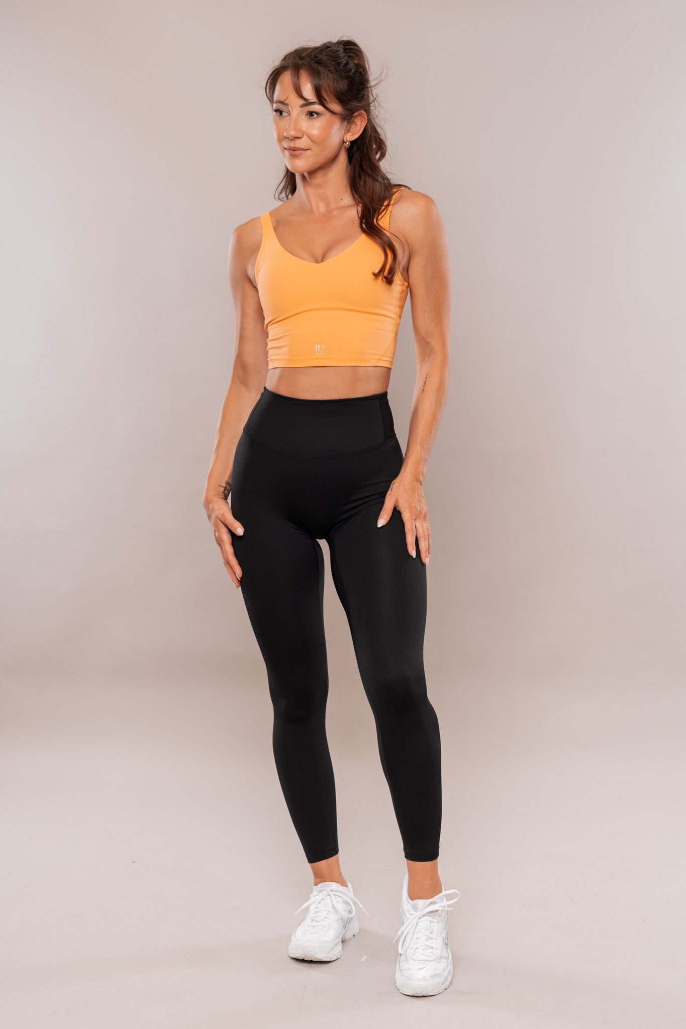 Timeless Crop Sports Bra Orange