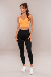 Timeless Crop Sports Bra Orange