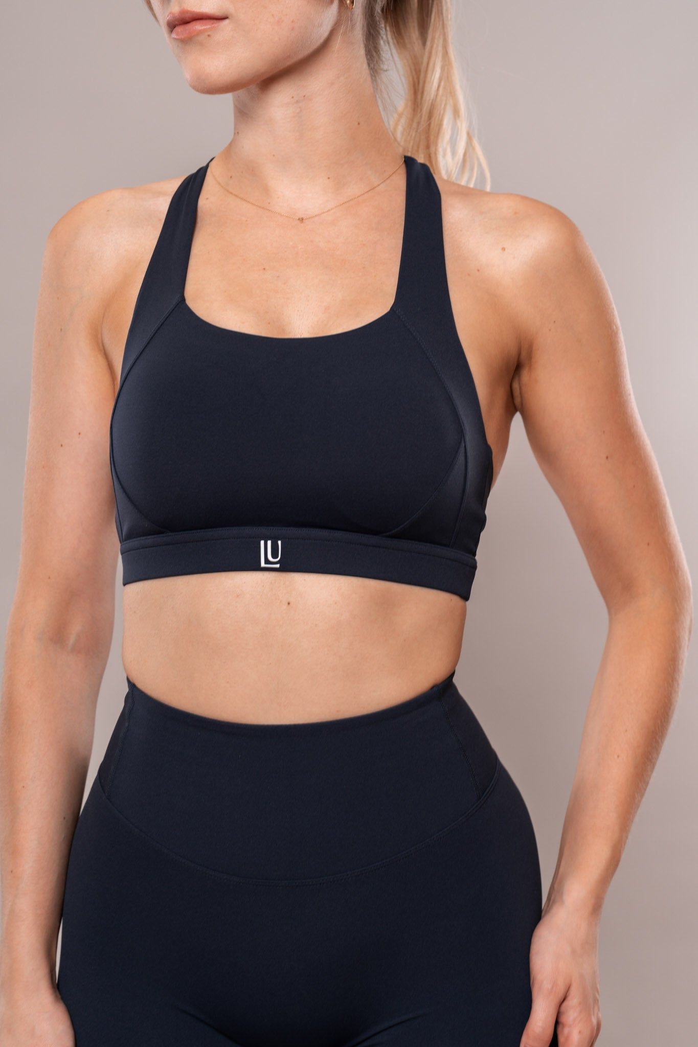 Level Up Sculpt Sports Bra Midnight blue