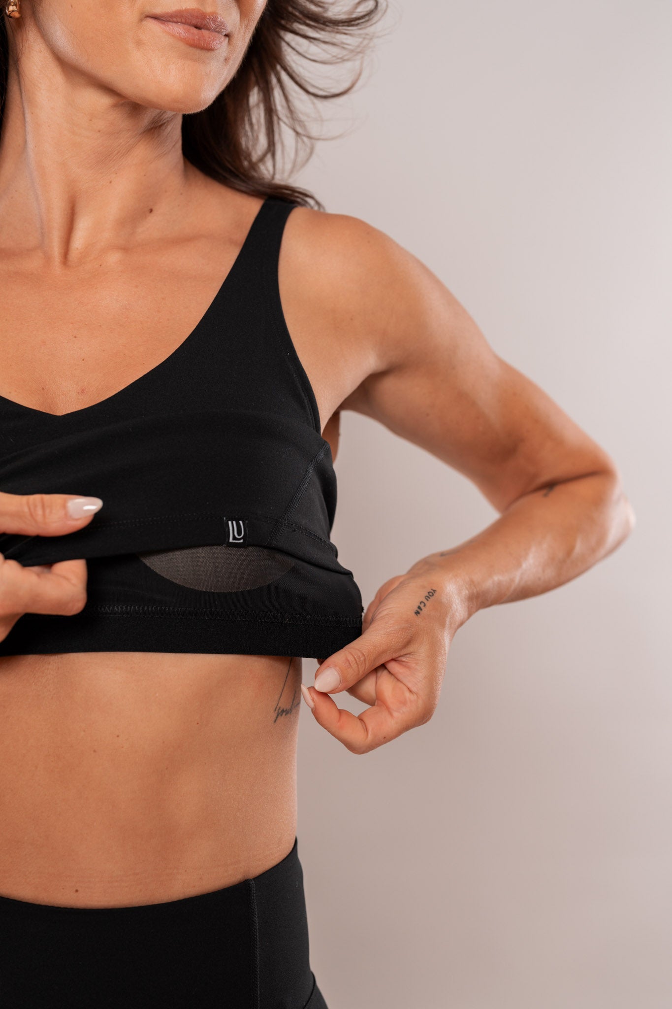 Timeless Built in Bra Tank Black