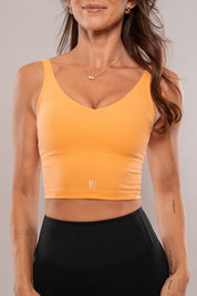 Timeless Crop Sports Bra Orange