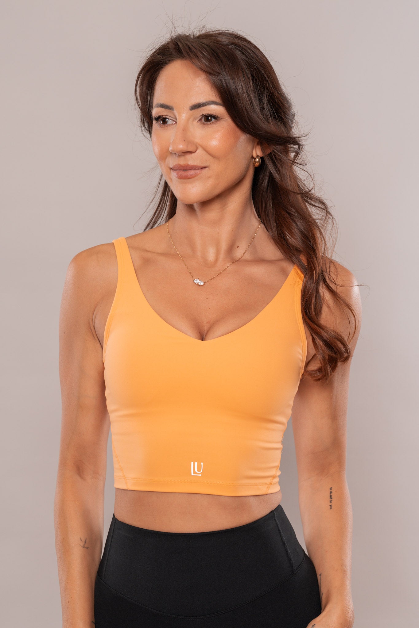 Timeless Crop Sports Bra Orange